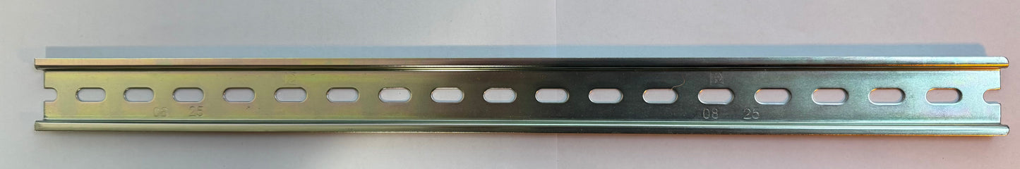 Din rail slotted - 35mm x 7.5mm profile 450mm long